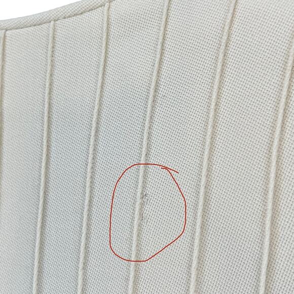 Vintage Valentino Miss V Coat Womens 12 /46 Cream Pleated Front Pockets Timeless - Picture 8 of 16